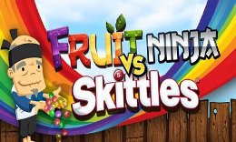 Fruit Ninja vs Skittles - Фруктовый Ниндзя против Скитлс на Android Fruit Ninja vs Skittles - Фруктовый Ниндзя против Скитлс на Android